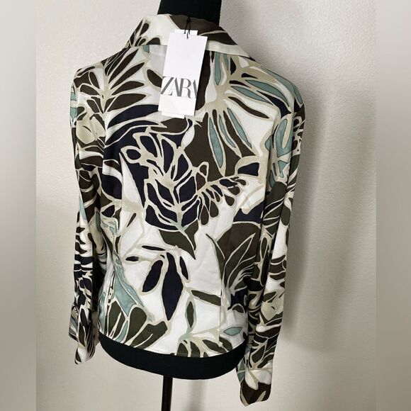 NWT Zara Tropical Print Top - Picture 13 of 15